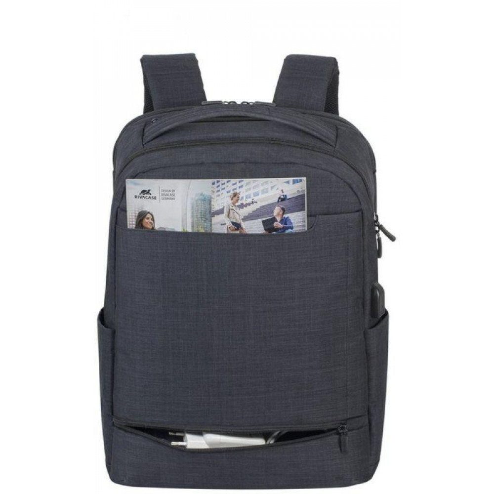 Рюкзак для ноутбука 17.3&quot Riva 8365 BLACK