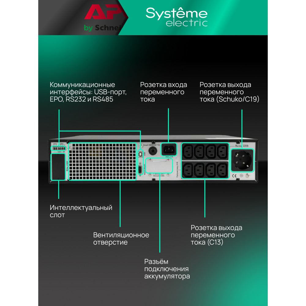 Источник Systeme Electric SRTSE1000RTXLIG2-NC