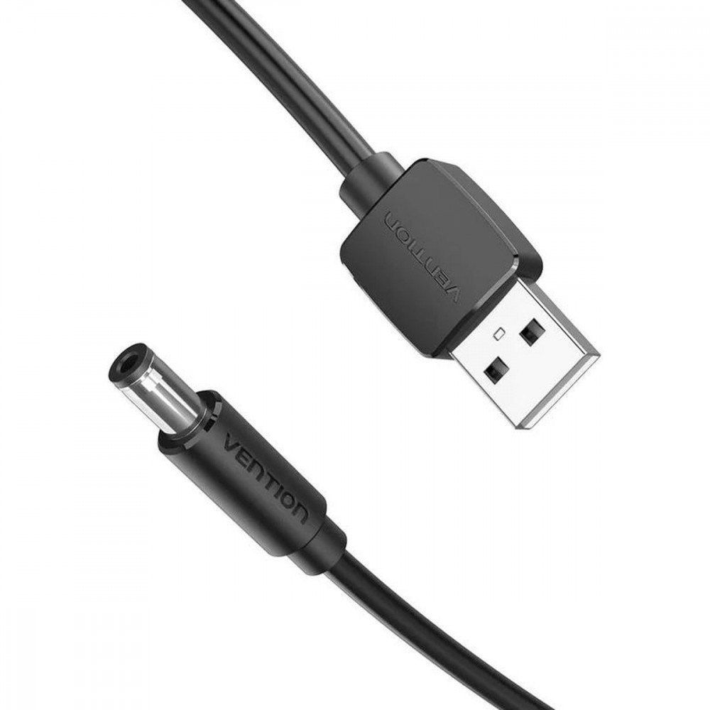 Кабель Vention USB AMDC-jack 5.5мм M - 1.5м Чёрный Vention Кабель CEYBG USB AMDC-jack 5.5мм M - 1.5м Чёрный