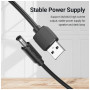 Кабель Vention USB AMDC-jack 5.5мм M - 1.5м Чёрный Vention Кабель CEYBG USB AMDC-jack 5.5мм M - 1.5м Чёрный