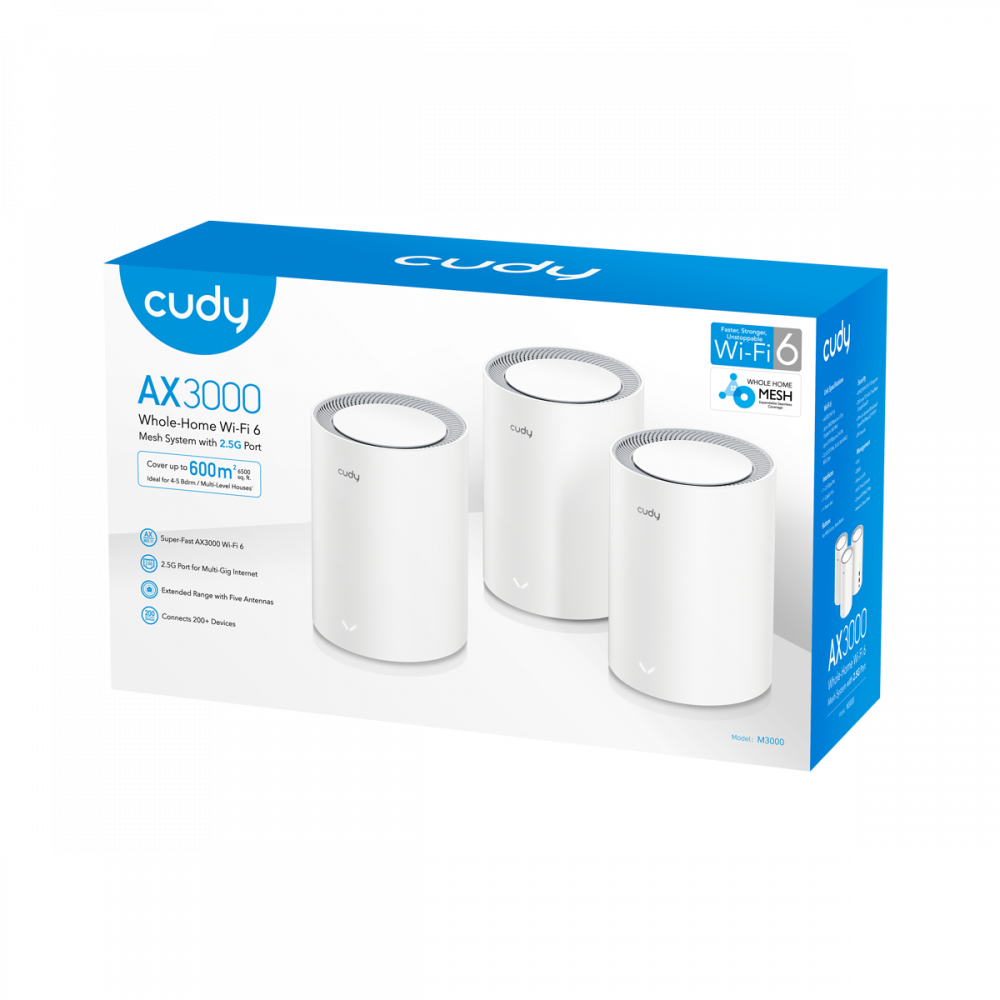 Wi-Fi Mesh-система Cudy M3000(3-Pack)