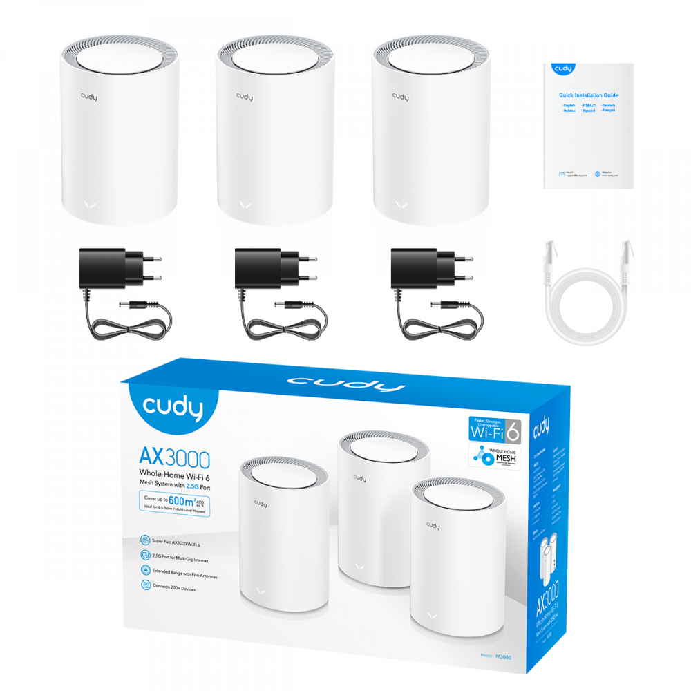 Wi-Fi Mesh-система Cudy M3000(3-Pack)
