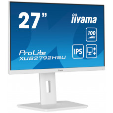 Монитор 27" Iiyama ProLite XUB2792HSU-W6 IPS 1920x1080, 100 Гц, 0.4 мс, 16:9, 250 кд/м2, 1xHDMI, 4xUSB, выход на наушники, белый