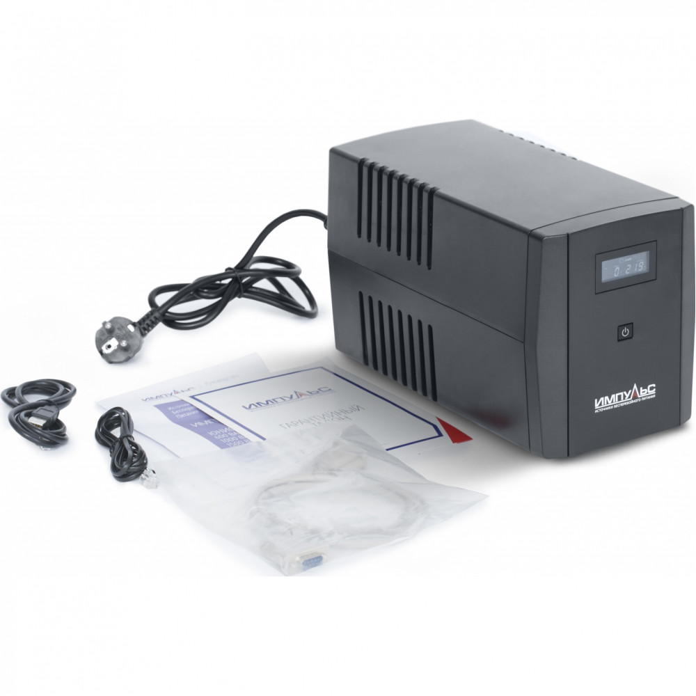 ИБП ЮНИОР СМАРТ 1200, 1200720 ВАВт, LCD, USB, RJ11RJ45, SCHUKOx3 Импульс JS12223