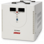Стабилизатор POWERMAN AVS 8000D, ступенчатый регулятор, цифровые индикаторы уровней напряжения, 8000ВА, 140-260В, максимальный входной ток 40А, клеммная колодка, IP-20, напольный, 410мм х 280мм х 310мм, 13.5 кг. POWERMAN AVS 8000D