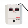 Стабилизатор POWERMAN AVS 500P, ступенчатый регулятор, цифровые индикаторы уровней напряжения, 500ВА, 110-260В, максимальный входной ток 5А, 2 евророзетки, IP-20, навесной, 185мм х 170мм х 100мм, 2,5 кг. POWERMAN AVS 500P