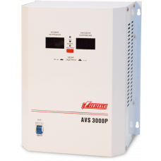 Стабилизатор POWERMAN AVS 3000P, ступенчатый регулятор, цифровые индикаторы уровней напряжения, 3000ВА, 110-260В, максимальный входной ток 20А, клеммная колодка, IP-20, навесной, 260мм х 220мм х 130мм, 7.2 кг. POWERMAN AVS 3000P