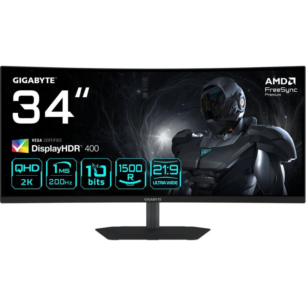 Монитор 34&quot Gigabyte 20VM0-34WQC2BM-1EKS