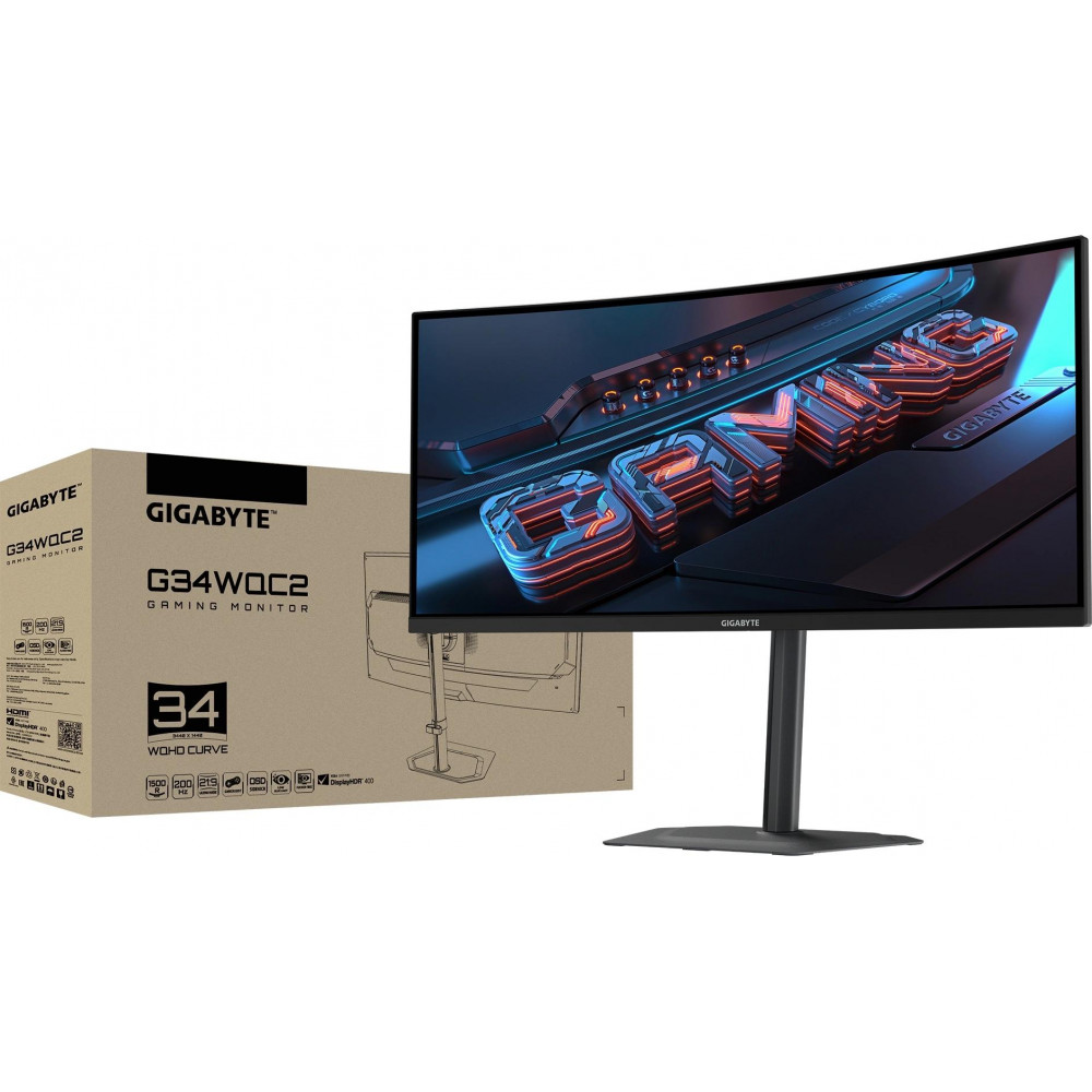 Монитор 34&quot Gigabyte 20VM0-34WQC2BM-1EKS