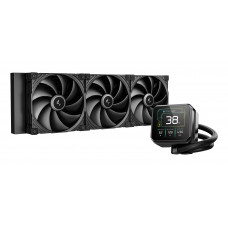 Система водяного охлаждения Deepcool Spartacus 420 ARGB Soc-AM5/AM4/1200/1700/1851 черный 4-pin 32.89dB Al LCD 2647gr Ret (R-SPT420-BKDSMP-G-1)