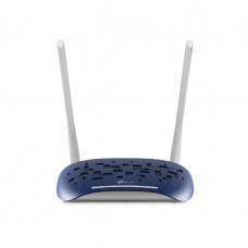 Маршрутизатор TP-Link VDSL/ADSL 300Mbps Wi-Fi VDSL/ADSL Modem Router, 802.11b/g/n, 300Mbps at 2.4GHz, 4 FE LAN ports, 2 fixed antennas, Clound Support, with VDSL splitter, Annex A/B