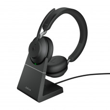 Гарнитура беспроводная Jabra Evolve2 65, Link380c MS Stereo Stand Black