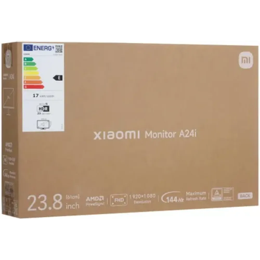 Монитор Xiaomi Монитор 23.8&ampquot A24i 2026 черный IPS LED 6ms 169 HDMI матовая 15001 300cd 178гр178гр 1920x1080 144Hz DP FHD 3кг