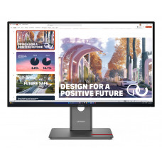 Монитор 27" Lenovo ThinkVision P27QD-40 IPS 2560x1440, 120 Гц, 6 мс, 16:9, 350 кд/м², HDMI 2.1, DP 1.4, USB-C (DP Alt Mode + 140 Вт PD), USB Hub (4×USB-A, 1×USB-B, 1×USB-C 10 Гбит/с), RJ-45, HDR10, черный