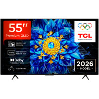 Телевизор TCL 55" (140 см) 55P8L черный 4K UltraHD, QLED, Smart TV