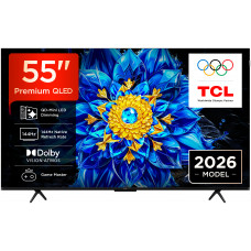 Телевизор TCL 55" (140 см) 55P8L черный 4K UltraHD, QLED, Smart TV