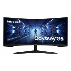 Монитор Samsung 34" LC34G55TWWPXEN черный VA LED 1ms 21:9 HDMI матовая 250cd 178гр/178гр 3440x1440 165Hz DP UW 5.6кг