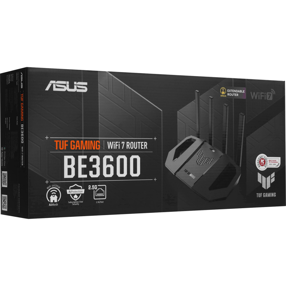 Маршрутизатор ASUS TUF-BE3600 V2 ASUS 90IG0A90-MO9C00