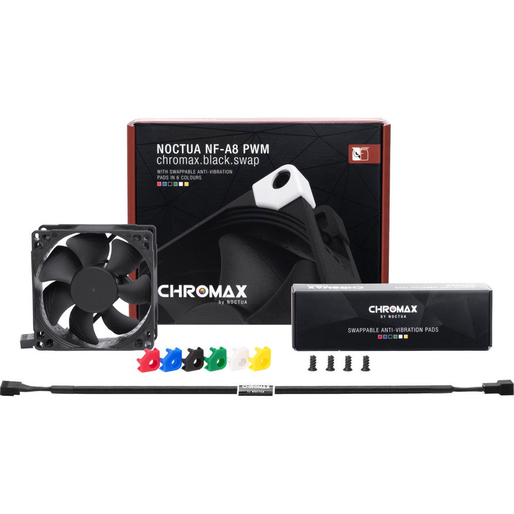 Кулер для корпуса Noctua NF-A8 PWM chromax.black.swap