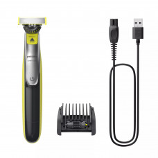 Триммер Philips QP2734/23 черный/салатовый 1Вт