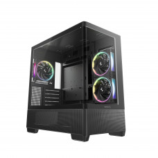 Корпус Deepcool CG380U 3F черный без БП mATX 6x120mm 3x140mm 2xUSB3.0 audio bott PSU