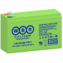 Батарея WBR серия HR, HR1224W F2F1, напряжение 12В, емкость 6.6Ач (разряд 20 часов), 24 ВтЭл при 15-мин. разряде до U кон. - 1.6 ВЭл при 25 С, макс. ток разряда (5 сек.) 130А, макс. ток заряда 1.8A, свинцово-кислотная типа AGM, клеммы F1F2 WBR HR1224W F2F