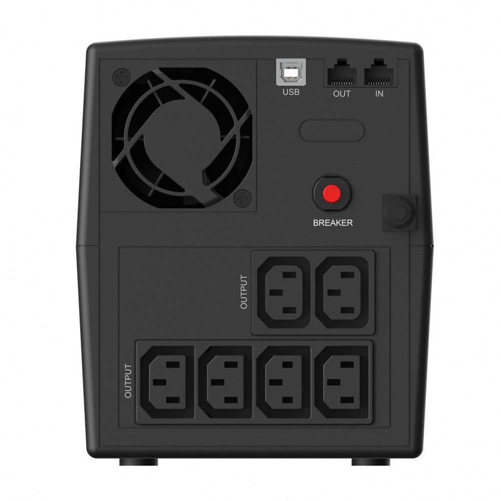 Башенный линейно-интерактивный ИБП CBR QTM-1500T-6I-LCUC