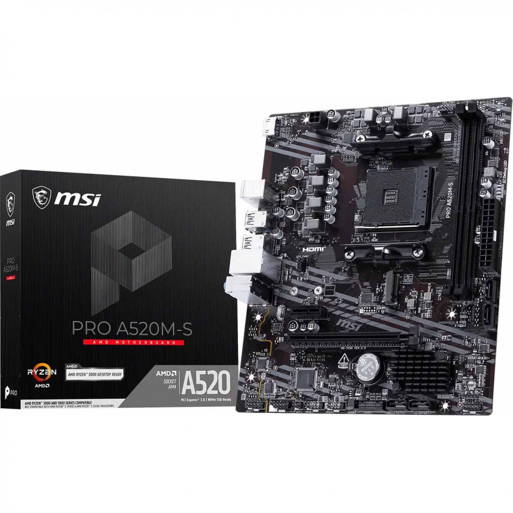 Материнская плата MSI PRO A520M-S
