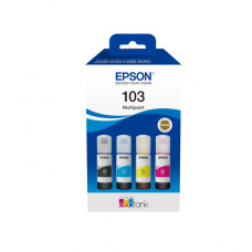 Комплект контейнеров с чернилами EPSON 103 EcoTank для L1110/ L3100/ L3101/ L3110/ L3150/ L3151/ L3156/ L3160/ L3260/ L3266/ L5190/ L5290
