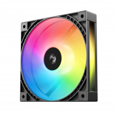 Вентилятор для корпуса Deepcool FD12 V2 ARGB 120х120x25 черный 4-pin 26.57дБ (R-FD12ARGBV2-BKAPN1-G) Ret