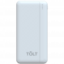 Портативный аккумулятор TOLT Lit K05 White, 10000mAh, 10W, white, CCC TÖLT TOLT K05 White