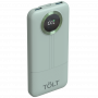 Портативный аккумулятор TOLT Lit KP128 Green, 10000mAh, 22,5W, fast charging and PD, green, CCC TÖLT TOLT KP128 Green