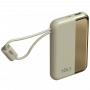 Портативный аккумулятор TOLT Lit KC16, 10000mAh, 22,5W, fast charging and PD, beige, CCC TÖLT TOLT KC16