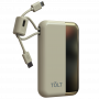 Портативный аккумулятор TOLT Lit KC16, 10000mAh, 22,5W, fast charging and PD, beige, CCC TÖLT TOLT KC16