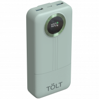 Портативный аккумулятор TOLT Lit KP228 Green, 20000mAh, 22,5W, fast charging and PD, green, CCC TÖLT TOLT KP228 Green