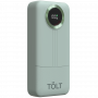 Портативный аккумулятор TOLT Lit KP228 Green, 20000mAh, 22,5W, fast charging and PD, green, CCC TÖLT TOLT KP228 Green