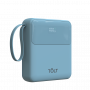 Портативный аккумулятор TOLT Lit LT-LI10S, 10000mAh, 22,5W, fast charging and PD, light blue TÖLT TOLT LT-LI10S