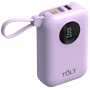 Портативный аккумулятор TOLT Lit LT-LM10T, 10000mAh, 22,5W, fast charging and PD, violet TÖLT TOLT LT-LM10T