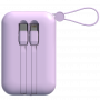 Портативный аккумулятор TOLT Lit LT-LM10T, 10000mAh, 22,5W, fast charging and PD, violet TÖLT TOLT LT-LM10T