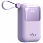 Портативный аккумулятор TOLT Lit LT-LL10T, 10000mAh, 22,5W, fast charging and PD, violet TÖLT TOLT LT-LL10T