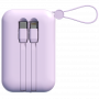 Портативный аккумулятор TOLT Lit LT-LL10T, 10000mAh, 22,5W, fast charging and PD, violet TÖLT TOLT LT-LL10T
