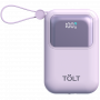 Портативный аккумулятор TOLT Lit LT-LL10T, 10000mAh, 22,5W, fast charging and PD, violet TÖLT TOLT LT-LL10T