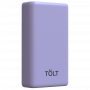 Портативный аккумулятор TOLT Lit LT-LP10T, 10000mAh, 22,5W, fast charging and PD, violet TÖLT TOLT LT-LP10T