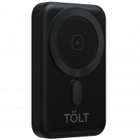 Портативный аккумулятор TOLT Seg KW101 Black, 10000mAh, 22,5W, fast charging and PD, wireless, magnetic, black, CCC TÖLT TOLT KW101 Black