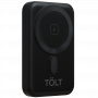 Портативный аккумулятор TOLT Seg KW101 Black, 10000mAh, 22,5W, fast charging and PD, wireless, magnetic, black, CCC TÖLT TOLT KW101 Black