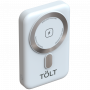 Портативный аккумулятор TOLT Seg KW109 White, 10000mAh, 22,5W, fast charging and PD, wireless, magnetic, white, CCC TÖLT TOLT KW109 White