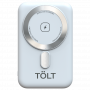 Портативный аккумулятор TOLT Seg KW109 White, 10000mAh, 22,5W, fast charging and PD, wireless, magnetic, white, CCC TÖLT TOLT KW109 White