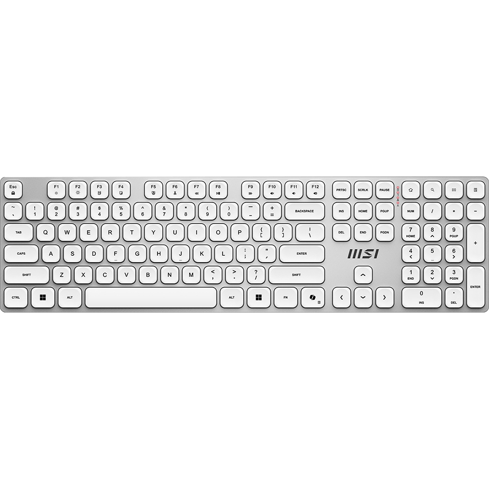 Комплект (клавиатура + мышь) MSI FORGE K210 W COMBO WHITE RU