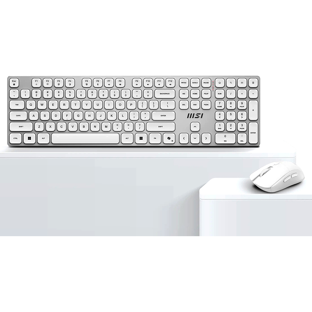 Комплект (клавиатура + мышь) MSI FORGE K210 W COMBO WHITE RU