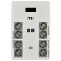 ITK ELECTRA ST8 ИБП Линейно-интерактивный 600ВА360Вт LCD АКБ 1х9AH 8хSchuko USB 4хUSB зарядки ITK EST8-600VA-1-001